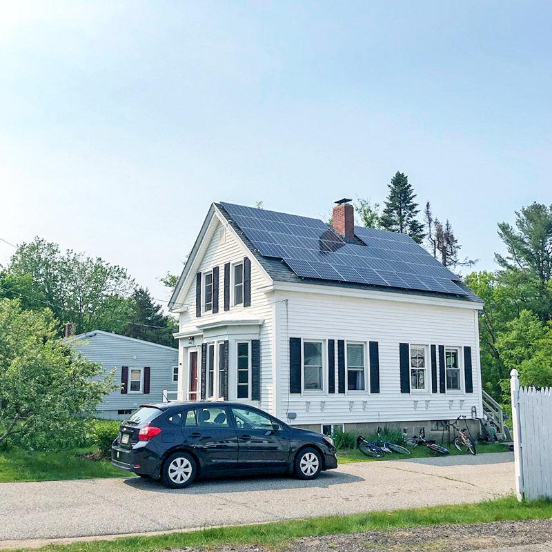 solar for a home in Alfred, Maine